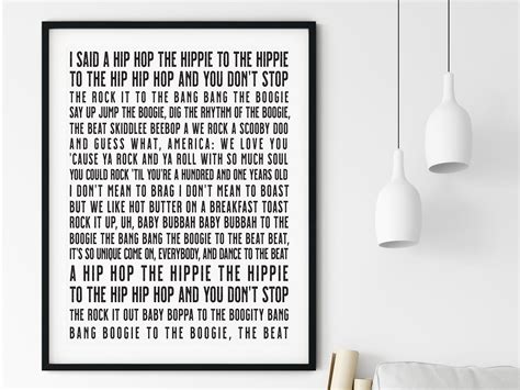 rappers delight sugar hill gang song lyrics wall art 80s etsy in 2021 rapper delight songs