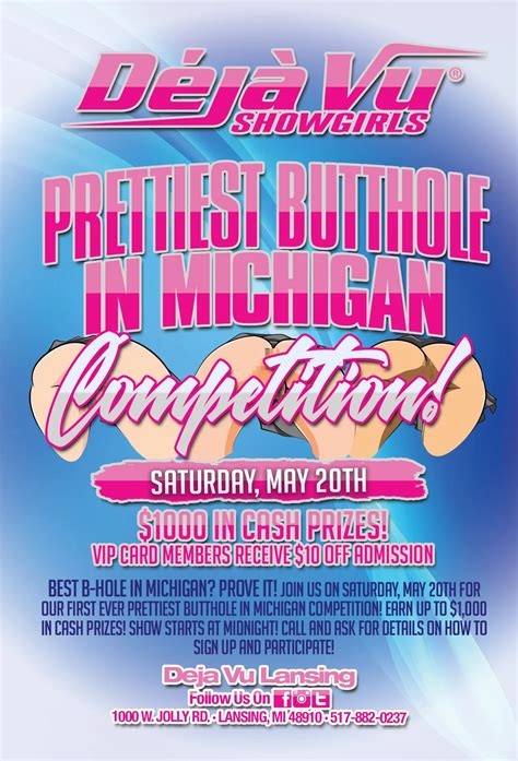 prettiest butthole in michigan contest sat may 20 2023 deja vu showgirls lansing