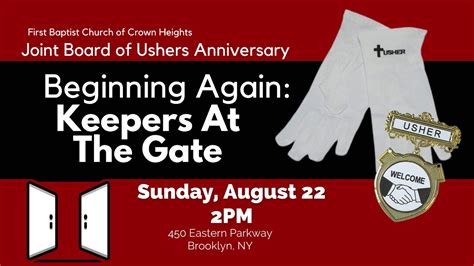 Joint Board Of Ushers Anniversary Sermon Youtube