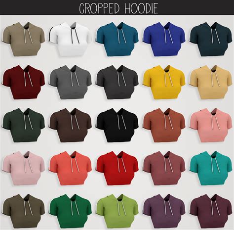 Cropped Hoodie Sims 4 Toddler Sims 4 Sims