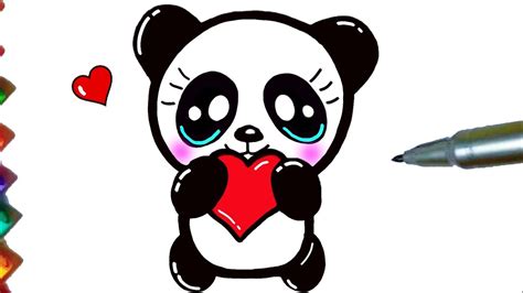 Urso Panda Fofo Como Desenhar Cute Panda Bear Kawaii Dibujos Desenhos