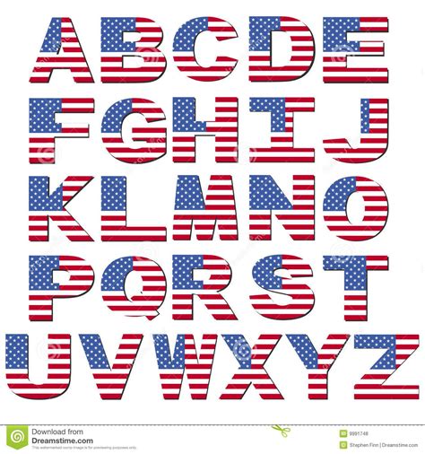 Font Printable Patriotic Alphabet Letters Free Printable Templates By