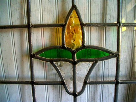 Antique Stained Glass Window Architectural Salvage Early 1900s Etsy Antique Stain Stained