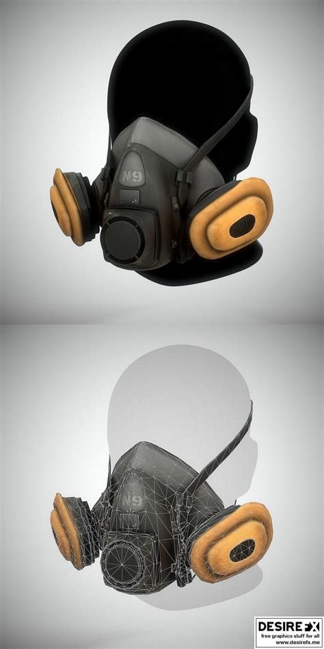 Desire Fx 3d Models N9 Gas Mask Low Poly Game Ready
