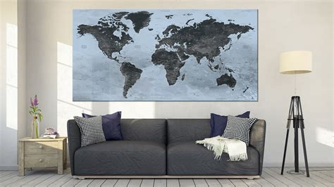 Wall Decoration World Map Board More Than 29 Templates