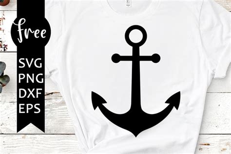 An Anchor Svg File Is Shown On A T Shirt