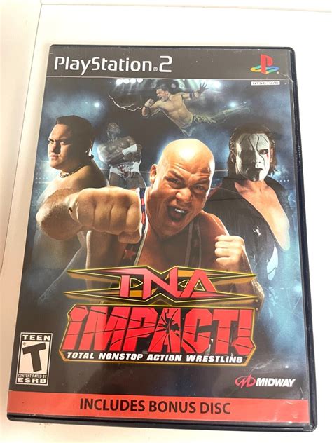 Tna Impact Bonus Disc Bundle Playstation 2 Ps2 Video Game Complete Cib