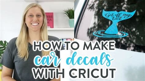 How To Make Car Decals With Cricut Vinyl And Printable Youtube