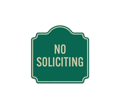 no soliciting allowed aluminum sign reflective