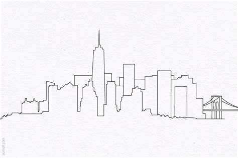 Nyc Skyline, New York City Skyline, Manhattan Skyline, Skyline Art ...