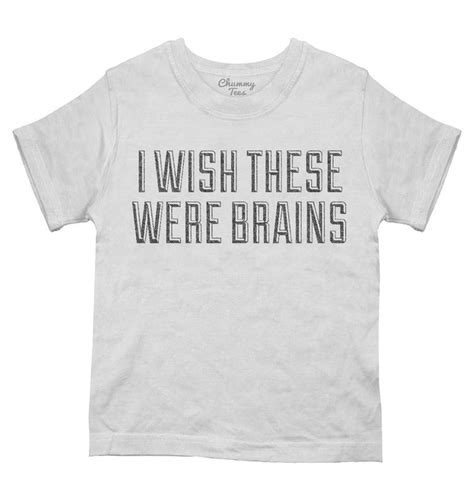I Wish These Were Brains Funny Womens V Neck Shirt