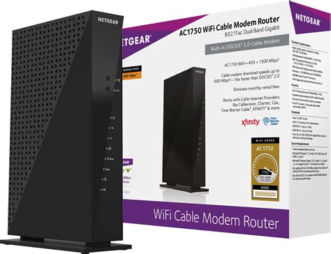 Netgear C6300 100nas Ac1750 16x4 Docsis 30 Wifi Cable Modem Router