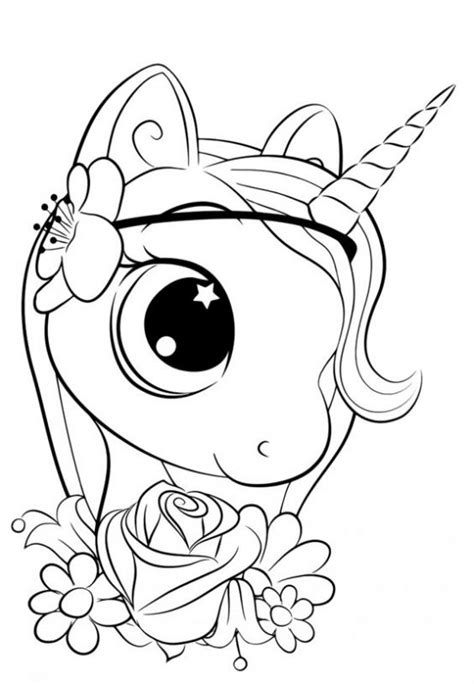28 Dessins & Coloriages Licorne A Copier ou A Imprimer