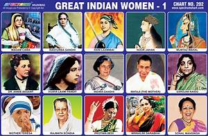 Spectrum Educational Charts Chart 202 Great Indian Women 1