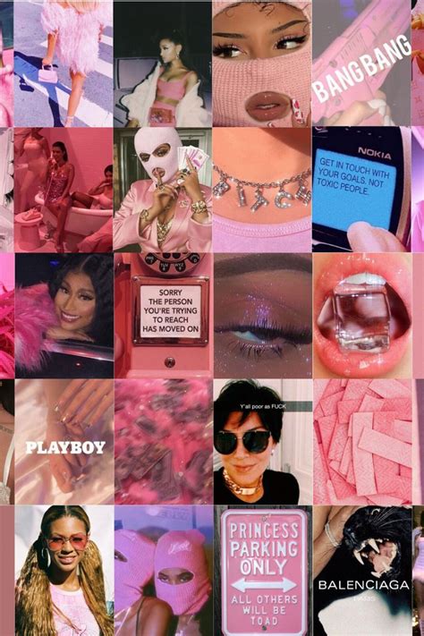 Discover and share the best gifs on tenor. Pink Baddie Aesthetic Wall Collage Kit - DIGITAL in 2020 ...