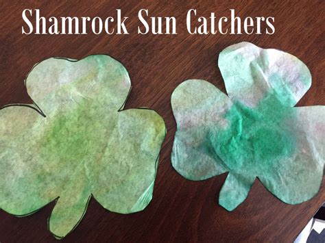 Shamrock Sun Catchers A Fun And Simple St Patricks Day Craft