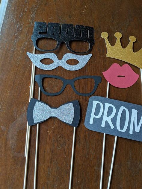 Photo Booth Props Prom Photobooth Props 10 Piece Set Etsy