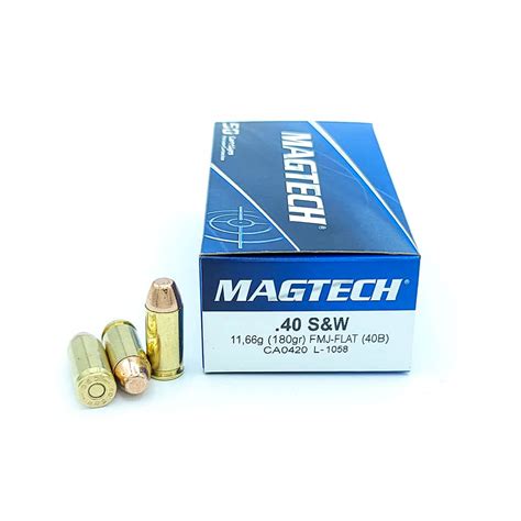 Magtech 40 Sandw 180 Grain Fmj 50 Rounds North American Shooting Supply