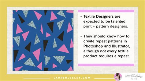 What Does A Textile Designer Do 6 Key Responsibilities — Lauren Lesley