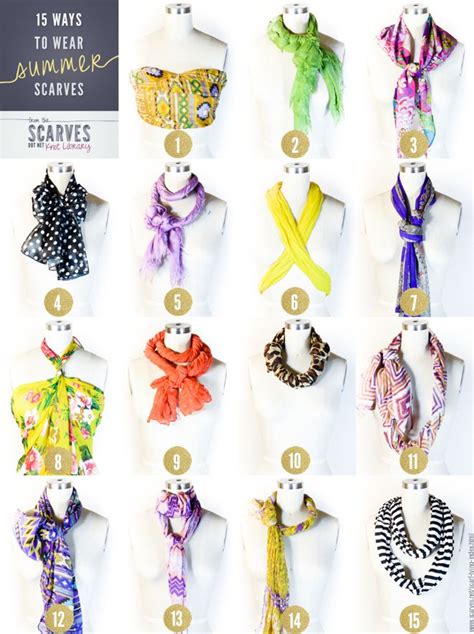 15 ways to wear summer scarves how to wear scarves summer scarves ways to tie