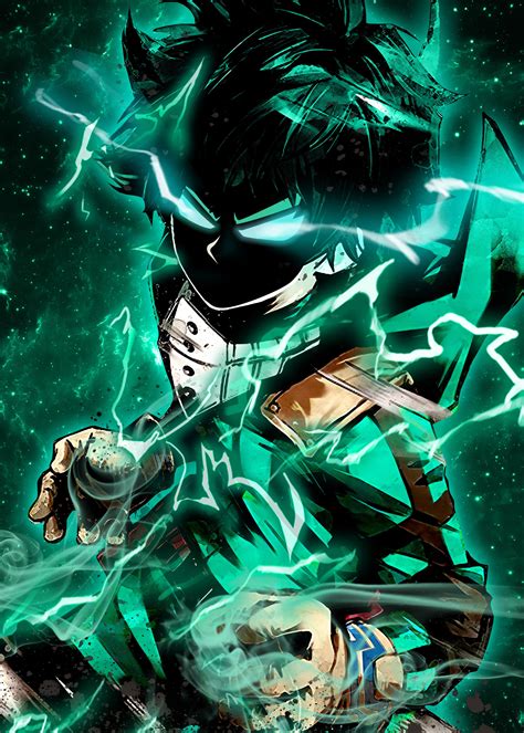 My Hero Academia Midoriya Deku Metal Poster Imagenes De Manga Anime