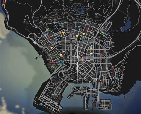 Mapa De Coleccionables En Gta V Grand Theft Auto Gta