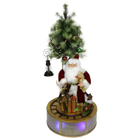We are a well established company with over 35 years of experience in the flooring business. Northlight 4 ft. Animated and Musical Lighted LED Santa Claus with Tree and Rotating Train ...