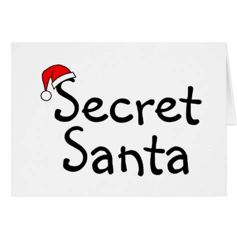 Secret Santa 2 Greeting Cards Zazzle