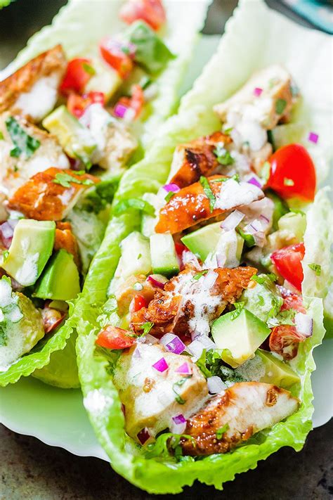 Honey Chipotle Chicken Lettuce Wraps — Eatwell101