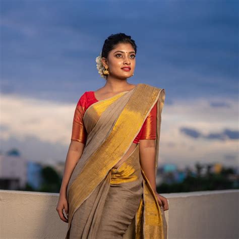 ammu abirami beautiful saree beautiful gorgeous women lovely designer saree blouse
