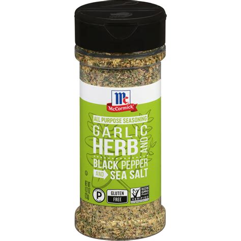 Mccormick Garlic Herb And Black Pepper And Sea Salt All Purpose