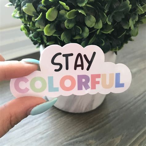 Stay Colorful Special Edition Sticker Etsy New Zealand