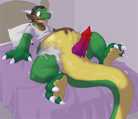 Rule 34 Bed Belly Dragon Erection Forepawz Furniture Gain Genitals Kyrio Male Overweight Penis