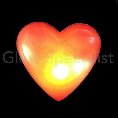 Led Flashing Heart Red Glow Specialist Glow Specialist