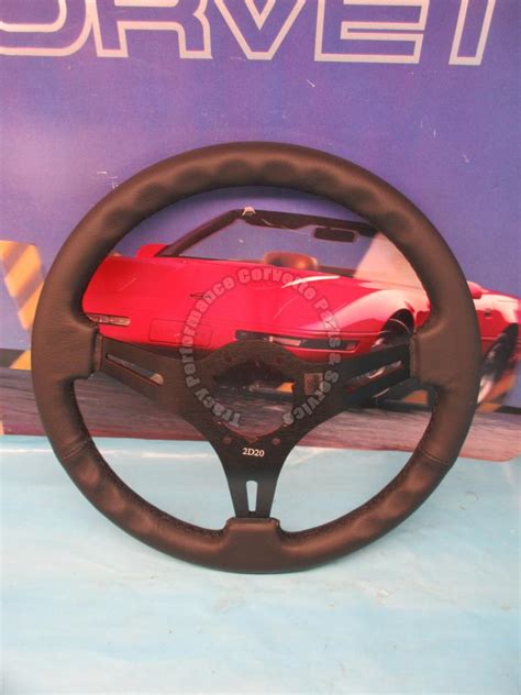 1963 1982 Corvette Steering Wheel Black Leather 3 Spoke 14 Tracy