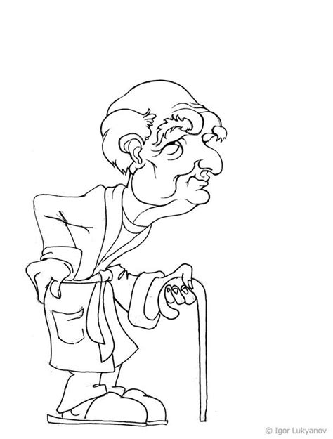 Old Man Caricature Old Man Cartoon Cartoon Drawings Caricature