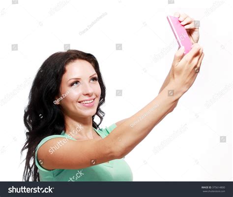 Pretty Teen Girl Taking Selfies Her Stock Photo 375614800 Shutterstock