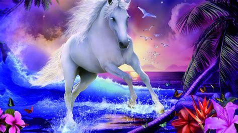 Free Download Magical Unicorns 3 High Resolution Wallpaper [1366x768] For Your Desktop Mobile
