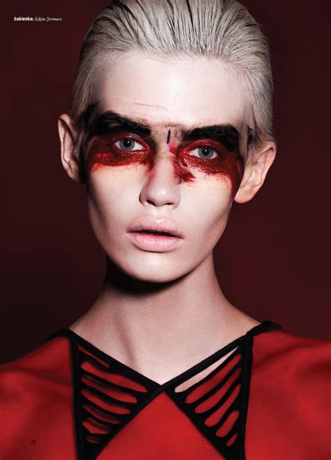 Black Cherry Make Up Trendy Magazine 32015 On Behance Red Makeup