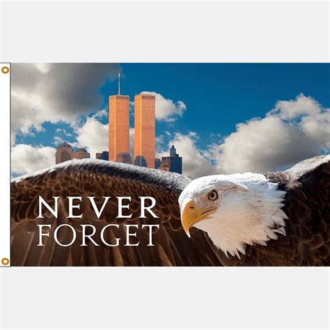 Never Forget 911 Eagle Flag Falls Flag Source