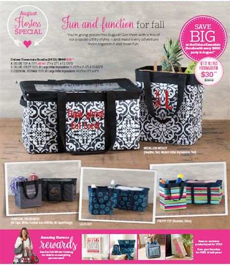 Thirty One August Hostess Special Thirty One Totes Thirty One Ts