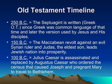 B I B S T U D Lesson 06 Biblical Timeline Of Salvation History