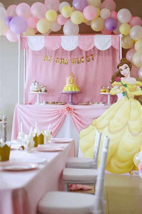 Belle Beauty And The Beast Birthday Party Ideas Photo 1 Of 25