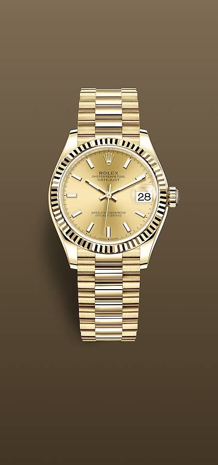 Rolex Datejust 31 Watch 18 Ct Yellow Gold M278278 0040