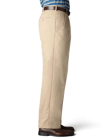 Lyst Dockers D4 Relaxed Fit Comfort Khaki Pleated Pants In Natural