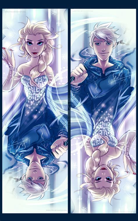 Frozenrotg Elsa And Jack Frost By Darklitria On Deviantart