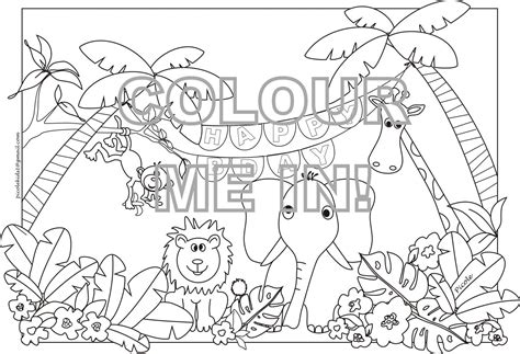 Realistic Jungle Animal Coloring Pages / Your child needs to learn the