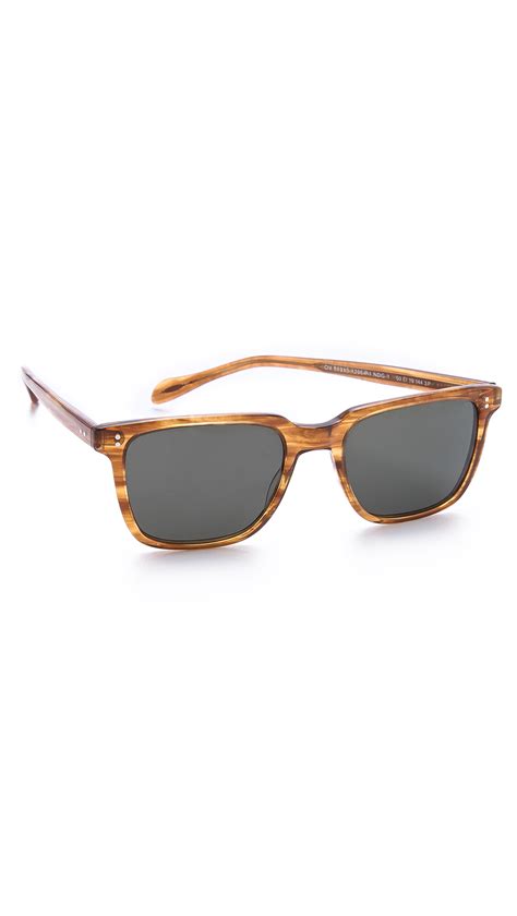 Oliver Peoples Ndg Polarized Sunglasses In Brown For Men Cedar Tort