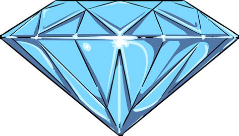 Dibujo De Diamante Azul Aislado Descargar Vector