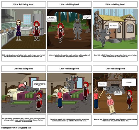 Little Red Riding Hood Storyboard By 12c5b755
